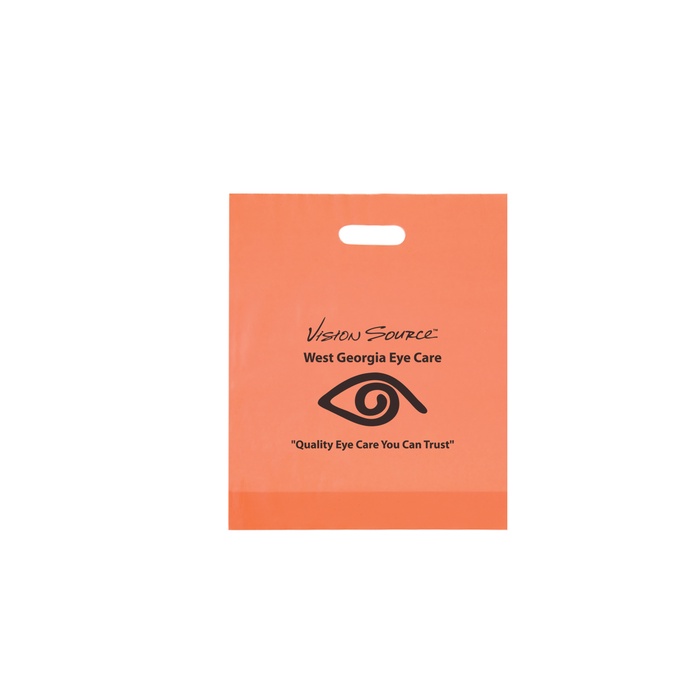 Frosted Die Cut Bag - 12" x 15" x 3"