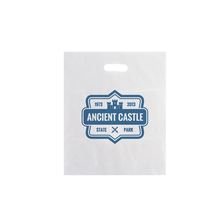 Frosted Die-Cut 15" x 18" x 4" Promotional Bags