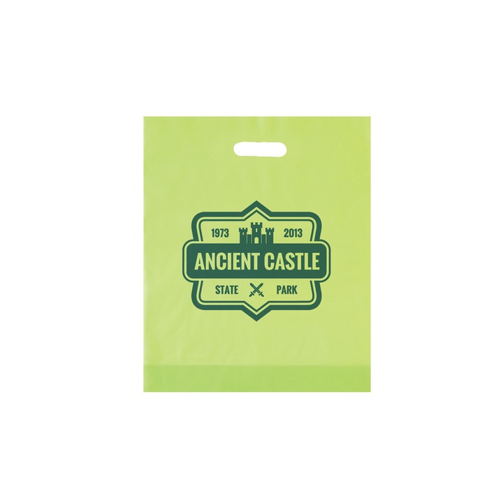 Frosted Die-Cut 15" x 18" x 4" Promotional Bags