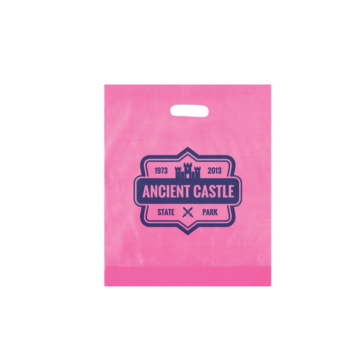 Frosted Die-Cut 15" x 18" x 4" Promotional Bags