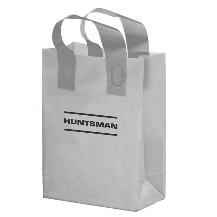 Color Frosted 10 x 5 x 13 Promotional Shopper Bags