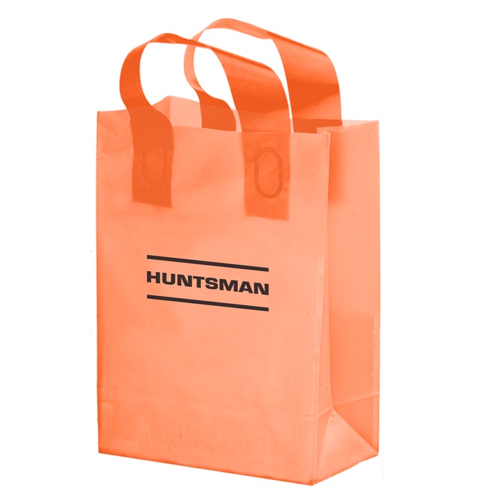 Color Frosted 10 x 5 x 13 Promotional Shopper Bags
