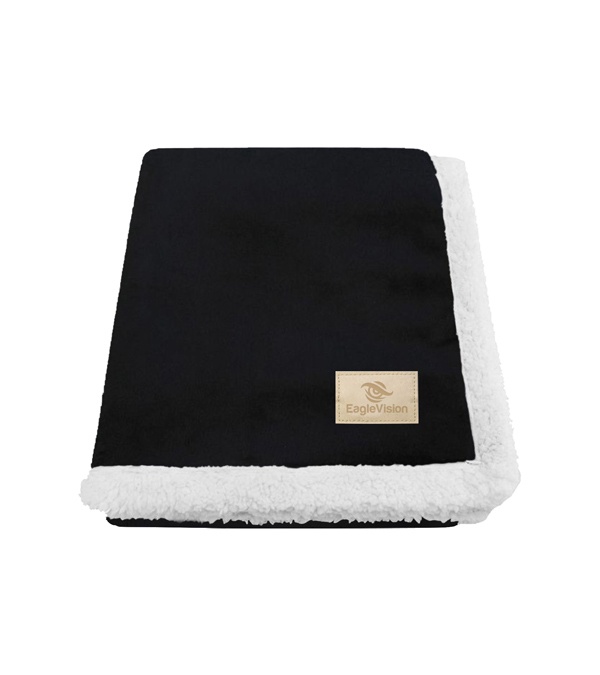 Original Lambswool Throw with Champagne Patch