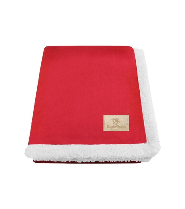Original Lambswool Throw with Champagne Patch