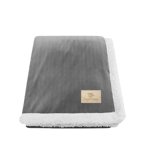 Original Lambswool Throw with Champagne Patch