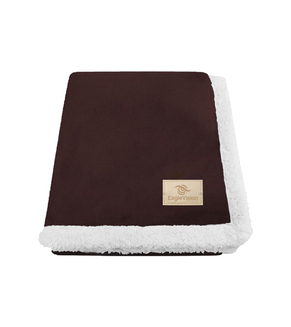 Original Lambswool Throw with Champagne Patch