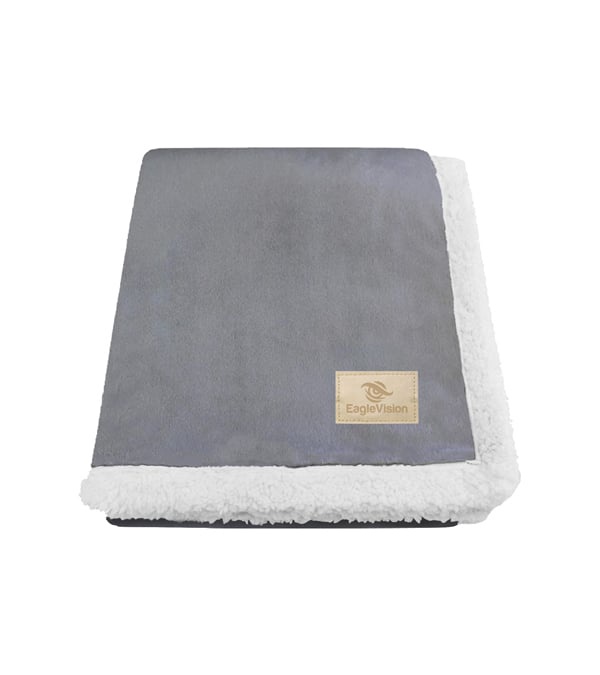 Original Lambswool Throw with Champagne Patch