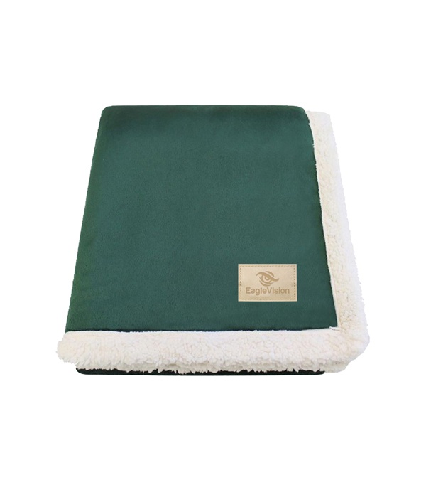 Original Lambswool Throw with Champagne Patch