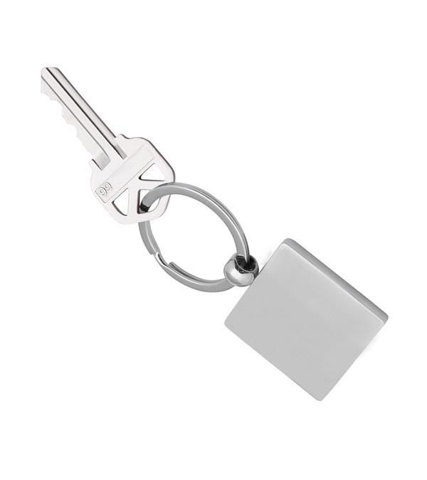 Square Metal Key Chain