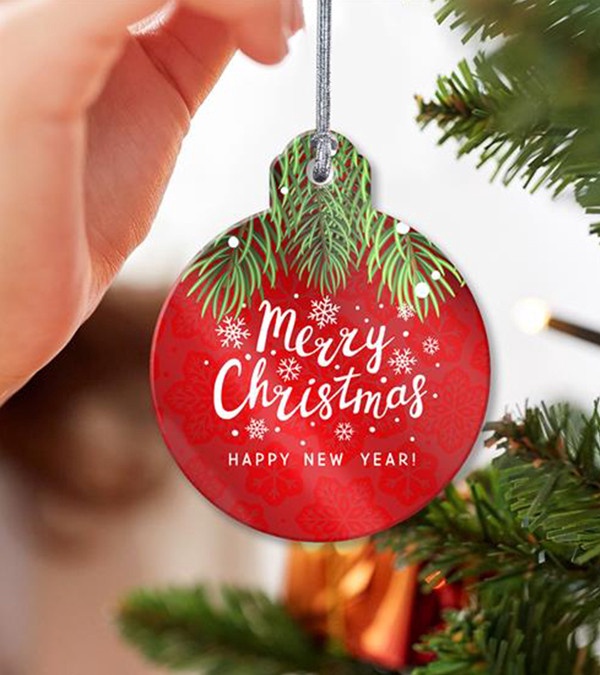 Acrylic Holiday Ornaments - Bell