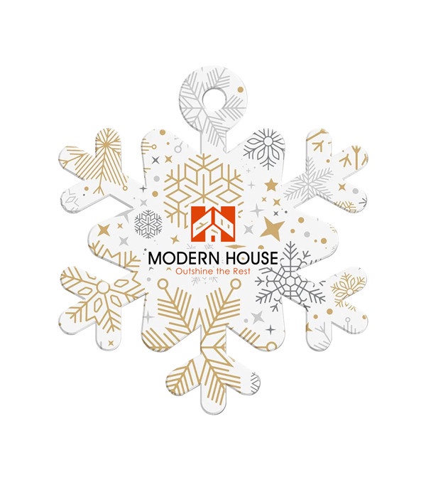 Acrylic Holiday Ornaments - Snowflake