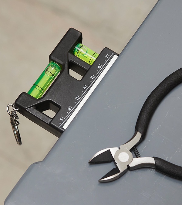 Hank 3inch Level / Ruler Keyring