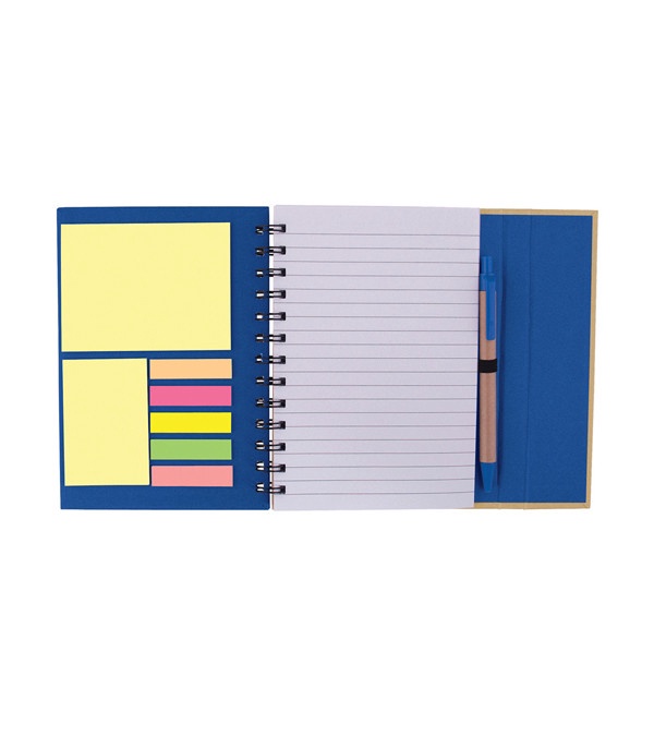 Spiral Notebook w/ Sticky Notes