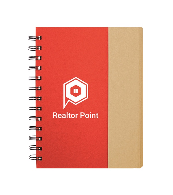 Spiral Notebook w/ Sticky Notes