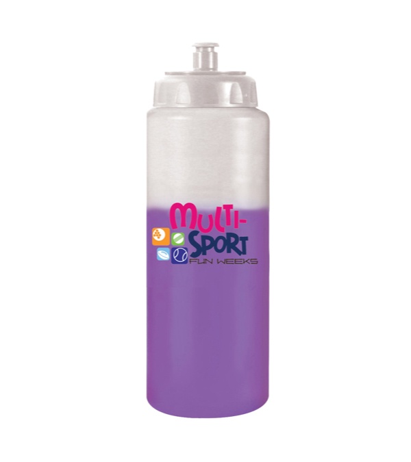 32 oz. Mood Sports Bottle with Push 'n Pull Cap - Full Color Imprint