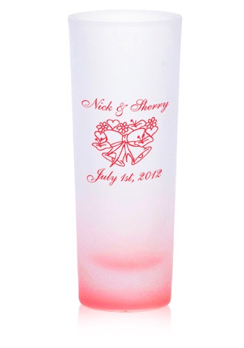 2 oz. Frosted Shooter Logo Shot Glasses