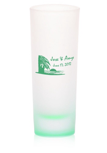 2 oz. Frosted Shooter Logo Shot Glasses