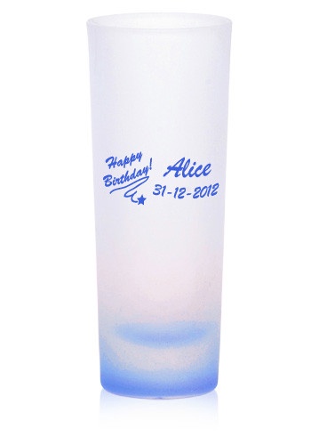 2 oz. Frosted Shooter Logo Shot Glasses