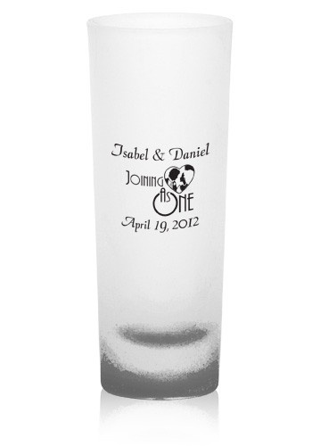 2 oz. Frosted Shooter Logo Shot Glasses