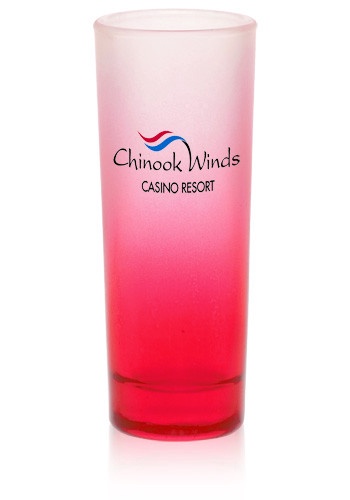 2 oz. Tall Frosted Logo Shot Glasses