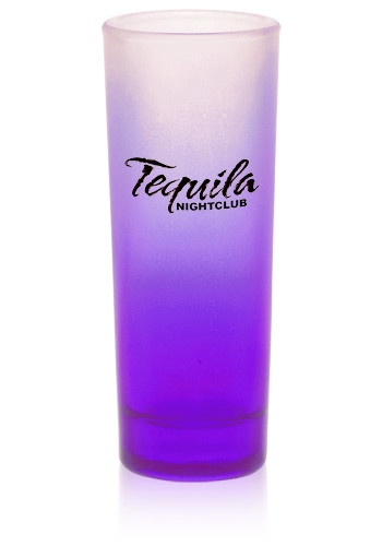 2 oz. Tall Frosted Logo Shot Glasses