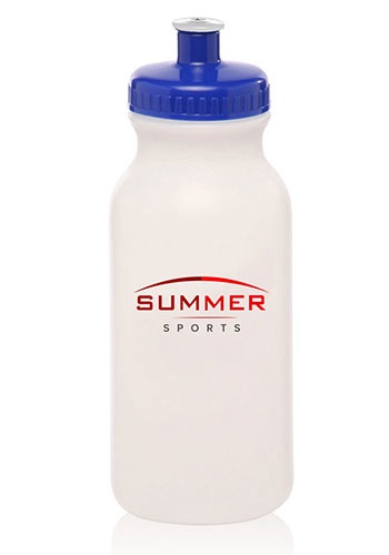 Custom 20 oz. Water Bottles with Push Caps