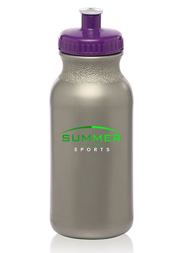 Custom 20 oz. Water Bottles with Push Caps