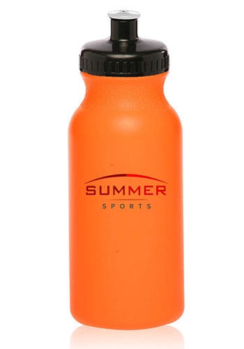 Custom 20 oz. Water Bottles with Push Caps