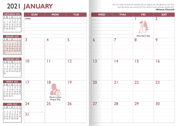 2025-2026 Custom Academic Desk Planners