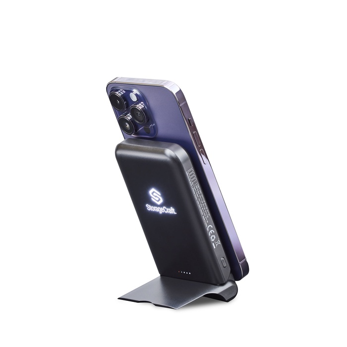 Elara, 10,000 mAh MagSafe Light-Up Power Bank with Folding Stand