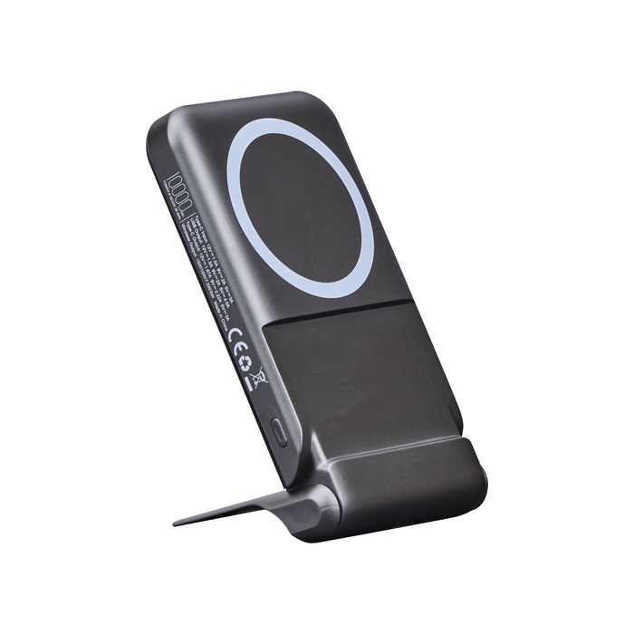 Elara, 10,000 mAh MagSafe Light-Up Power Bank with Folding Stand
