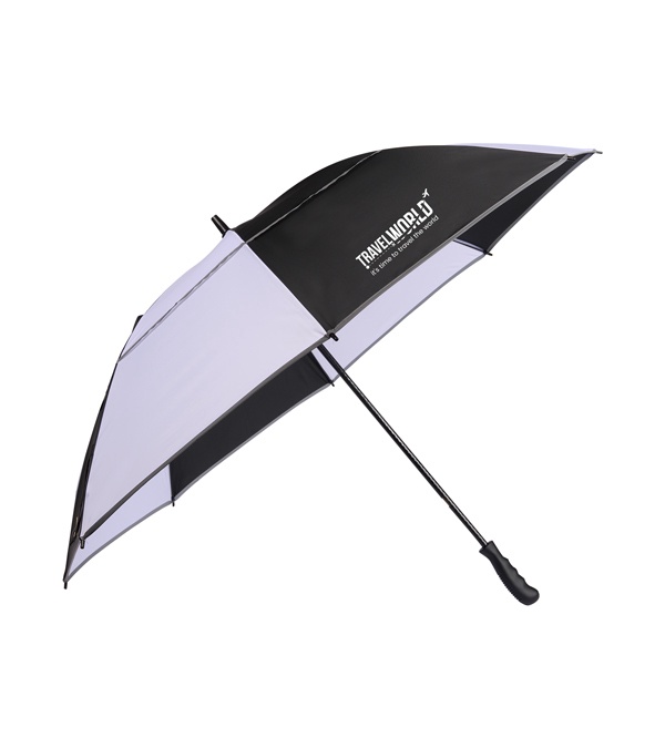 62&quot; RPET Golf Umbrella w/ Reflective Trim
