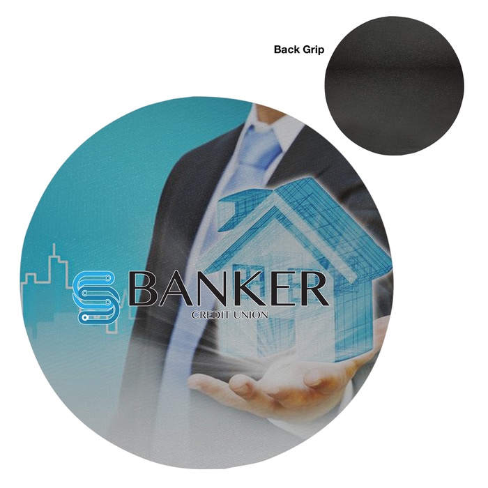 Round Jar Opener Or Mouse Pad with Full Color Imprint