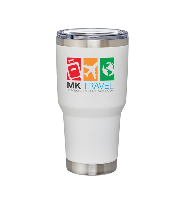 30 oz. Taj Mahal Vacuum Tumbler - Full Color Imprint