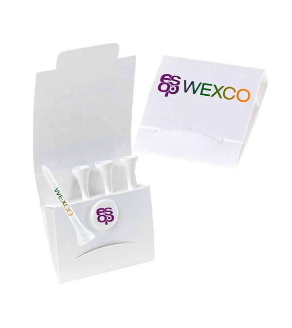 4-1 Golf Packet with 3 1/4&quot; Personalized Tees