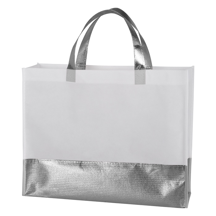 Flair Metallic Accent Non-Woven Tote Bag