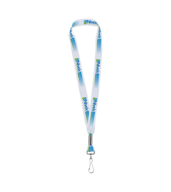 1&quot; Fine Print Lanyard with Metal Swivel J Hook