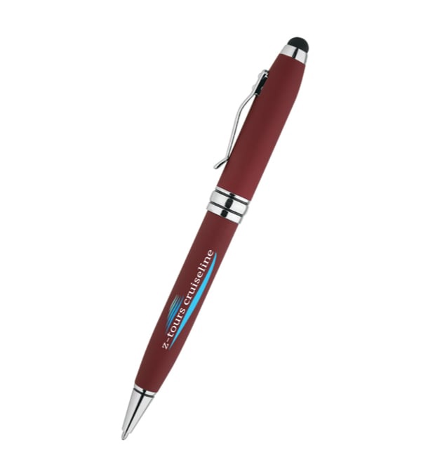 Royale Soft Touch Stylus Pen - Full Color Imprint