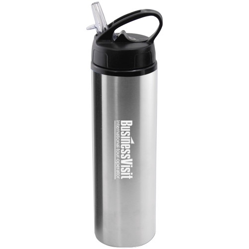 24 oz. Water Bottle with Flip Top Sport Lid
