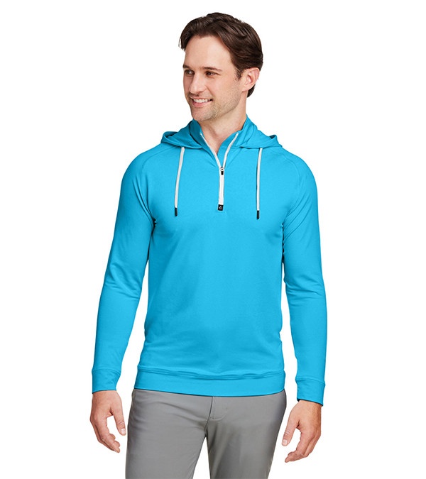 Swannies Golf Unisex Vandyke Quarter-Zip Hooded Sweatshirt - Embroidery