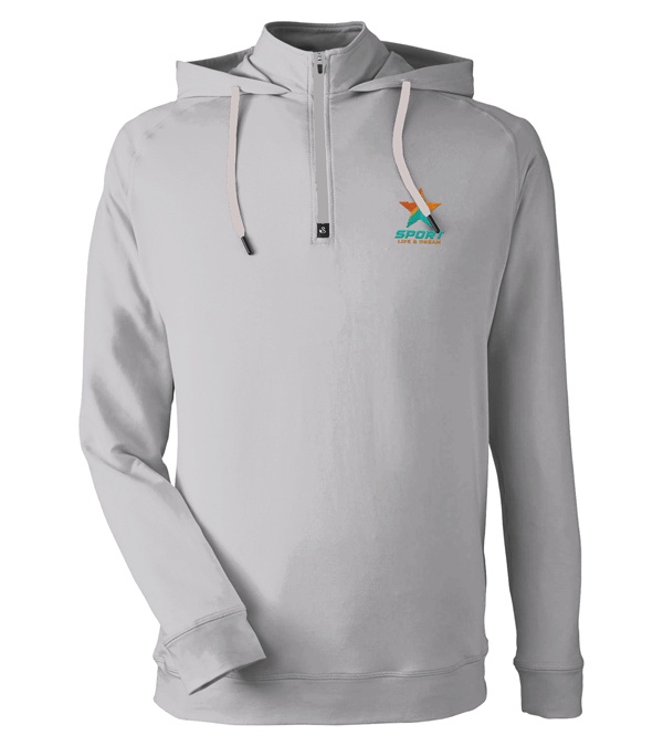 Swannies Golf Unisex Vandyke Quarter-Zip Hooded Sweatshirt - Embroidery
