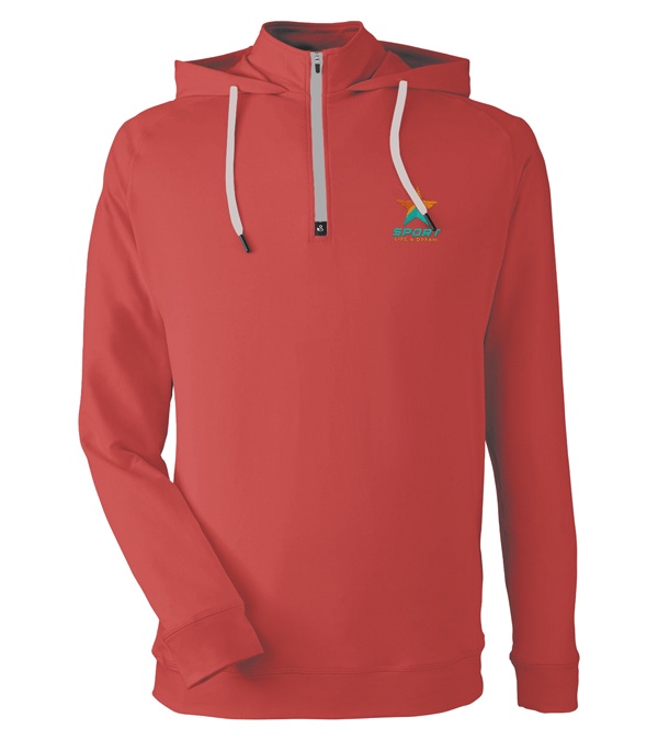 Swannies Golf Unisex Vandyke Quarter-Zip Hooded Sweatshirt - Embroidery