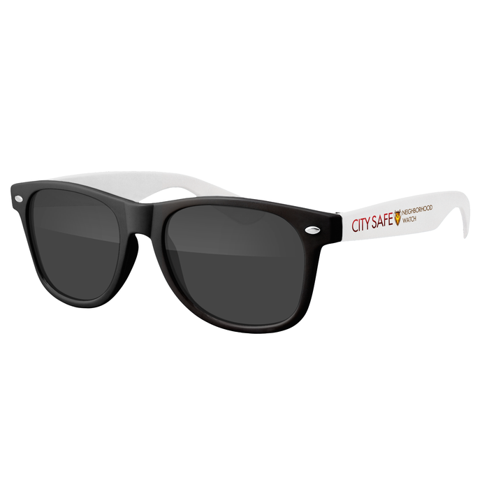 Two-Tone Retro Vibes Black Frame Sunglasses