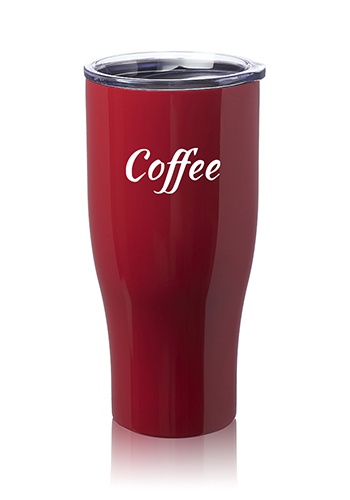 27 oz. Stainless Steel Grip Logo Travel Mugs