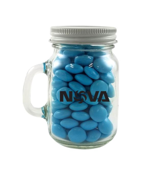3.25 oz. Glass Mini Mason Jar - Chocolate Buttons