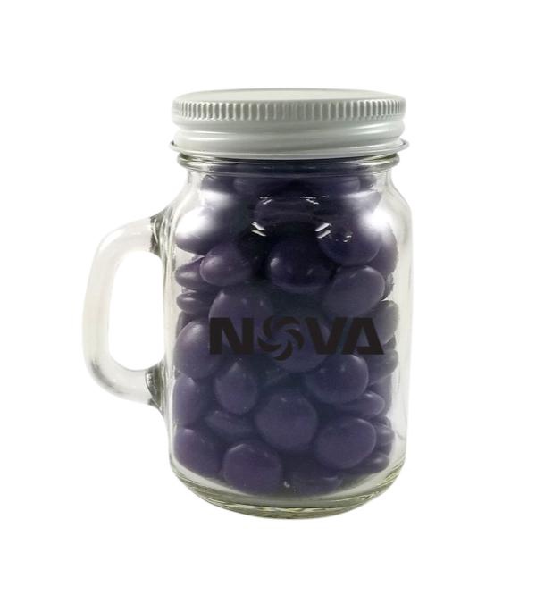 3.25 oz. Glass Mini Mason Jar - Chocolate Buttons