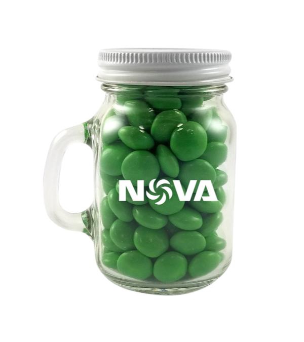 3.25 oz. Glass Mini Mason Jar - Chocolate Buttons