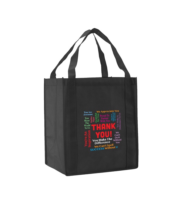 Words of Praise Thank you Non-Woven Grocery Tote