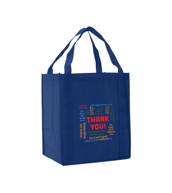 Words of Praise Thank you Non-Woven Grocery Tote
