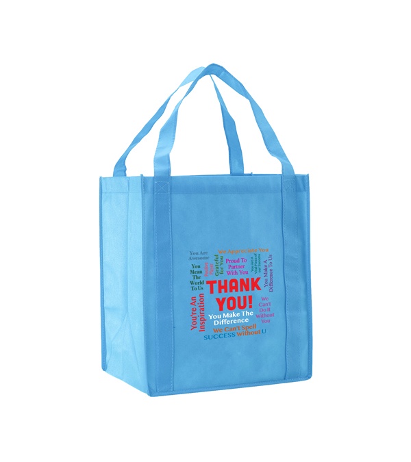 Words of Praise Thank you Non-Woven Grocery Tote